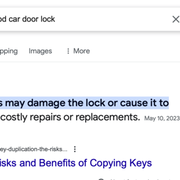 Yes. Ace Hardware's low-quality work broke my car door lock. It is fact.