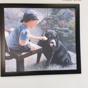 a boy and his dog
