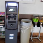 Atm and bubble gum machine