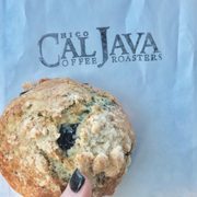 Vegan blueberry vanilla scone