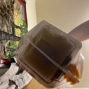 Liquid filling the bag