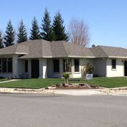 the front of the house