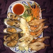 Grilled seafood