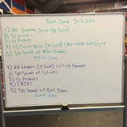 We have fitness boot camp every Thursday night.