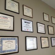 Mario's awards, and certifications.