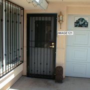 Security door w/collars