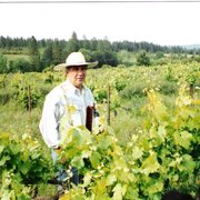 Phil LaRocca enjoying spring in the vineyard