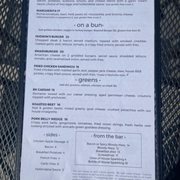 Brunch Menu