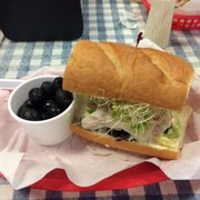 Turkey and Swiss on Croissant Sandwich