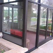 Storefront installation for entry way into a retirement home