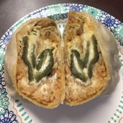 Spreading  One Chili Relleno Burrito at a time
