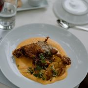 a plate of food on a table