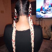 I was going for a  candy cane type of look