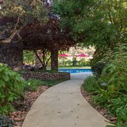 Landscaping of entrance to pool in Chico, CA