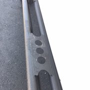 Muddy footprints on running boards