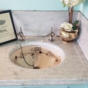 This beautiful sink can be found upstairs in the front bedroom
