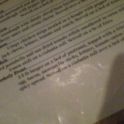 Bottom of the menu: The Disorderly Event. A 1/3 lb burger w/ pastrami, bacon, mozerella sticks and a fried egg.