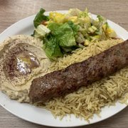 Beef kabob plate
