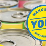a close up of cans of food