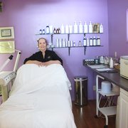 Mikell in the Facial & Skin Care Room
