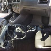 Interior detail before and after