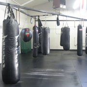 Punching bag area