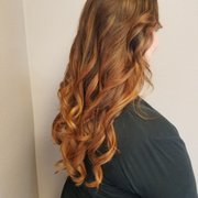 Copper balayage