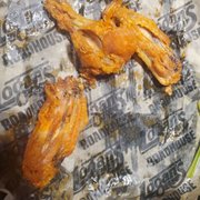 Yep, more wings. That's how they came. Freaking disgusting! Again, did they dig in the trash to serve us these?