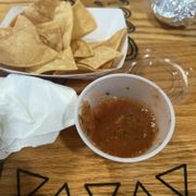Chips and salsa 1$.