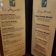 cocktail  menu