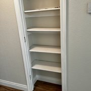 New flooring, door casings, baseboards, painted all