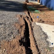 Trenching for irrigation