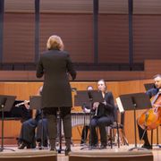 This is me, conducting a Pierrot ensemble.