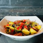 a bowl of mixed vegetables