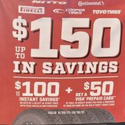 Sale on tires...