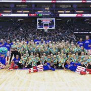 Dancers performing at the Globetrotters at Golden 1 Center in Sacramento!
