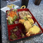 Tempura Shrimp and Vegetables Bento Lunch Box