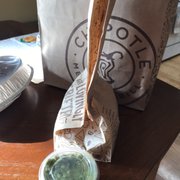 You might want to ask for extra chips. Bag only contained 20 chips to go with the guacamole.