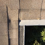 a gutter on the roof