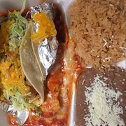 Chicken enchilada / chicken taco plate~
