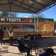 Beautiful modern truck w/shaded dining area
