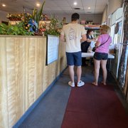 Customers to pick up.