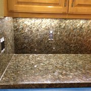 Granite countertop before cleaning and sealing