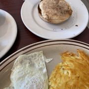 My 2 eggs and the one to beat hash browns.