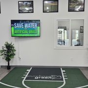 a basketball court in a gym