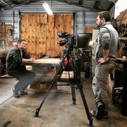Owner Ev Durán interviews Paradise, CA resident Jeremy Sanders for the 2020 documentary film "All Its Name Implies."