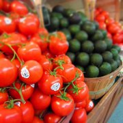 tomatoes and cucumbers