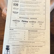 Drink menu