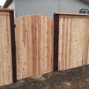 Merritt Style Fencing (has cap and trim) also Arched Gate