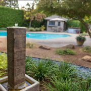 Poolside landscaping in Chico, CA